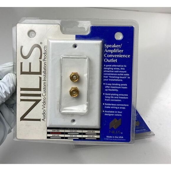 Lot of 3 Niles Speaker/Amplifier Convenience Outlet 5W-2D & 5W-4D White NEW CN13 - Picture 4 of 5